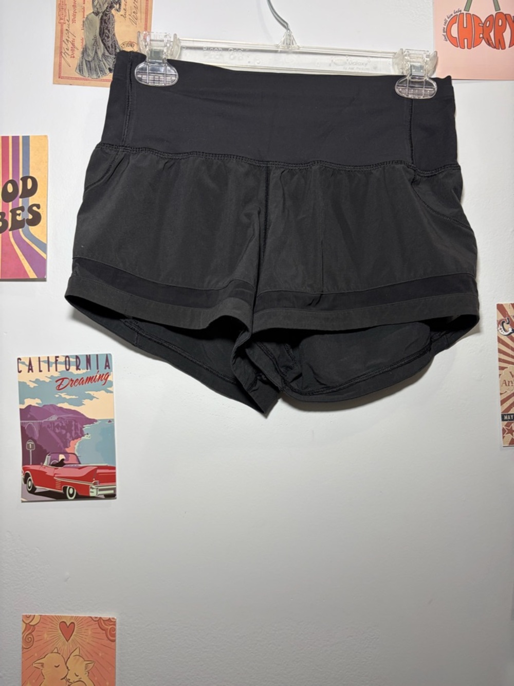 lululemon athletica Black Athletic Running Shorts - Picture 1 of 4